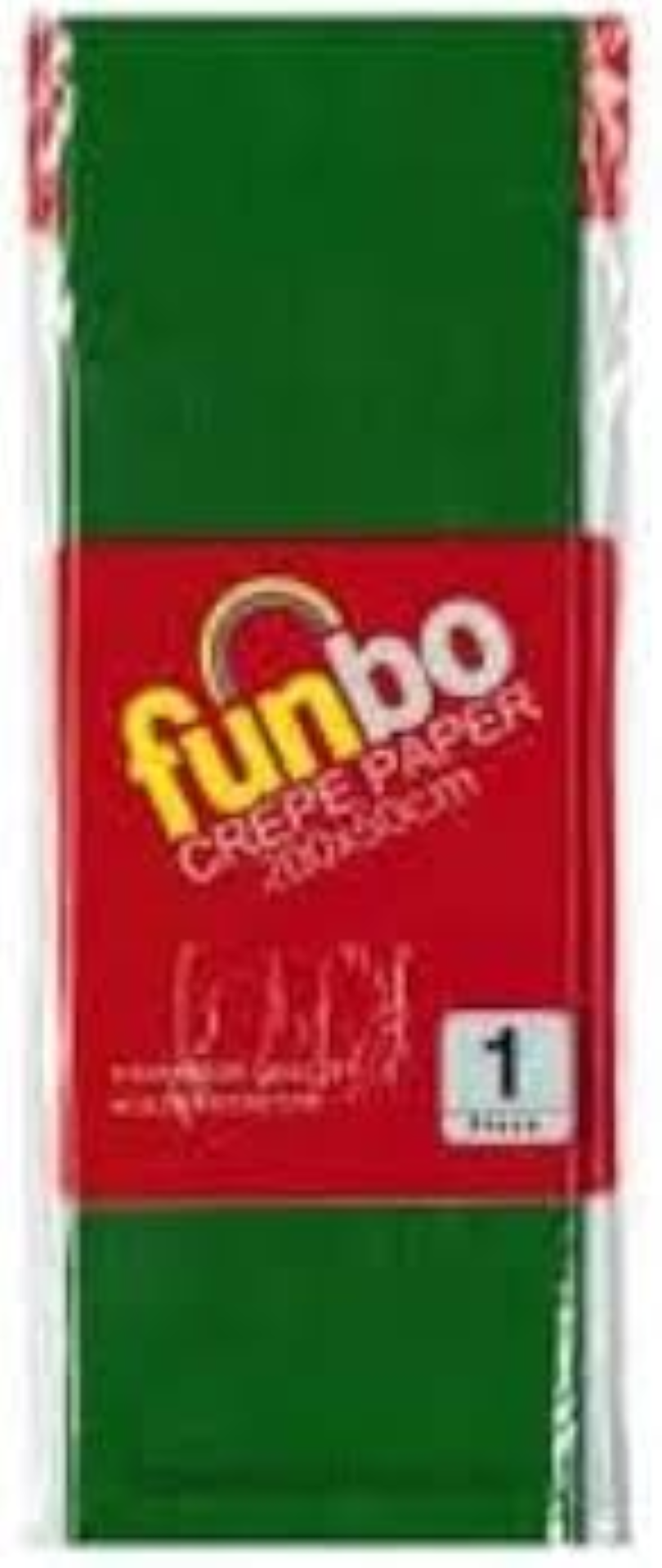 Funbo Crepe Paper 23gsm 50cmx2m Pk=10 RD FO-CP80-01-RD